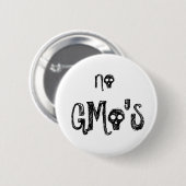 Geen GMo's Ronde Button 5,7 Cm (Voorkant /achterkant)
