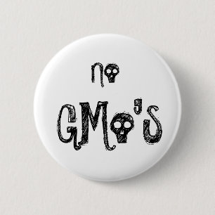 Geen GMo's Ronde Button 5,7 Cm