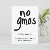 Geen GMO's - Zet etiketteringswetten voort Witte U Kaart (Staand voorkant)