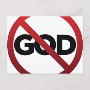 Geen God Briefkaart