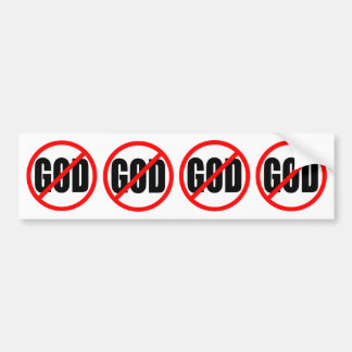 "GEEN GOD" BUMPERSTICKER
