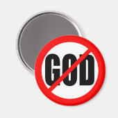 "GEEN GOD" MAGNEET (Voorkant / Achterkant)