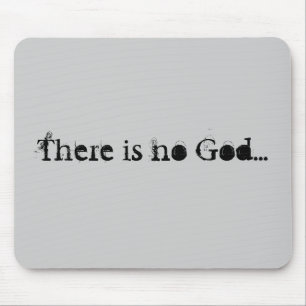 Geen god mousepad (grijs) muismat