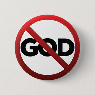 Geen God Ronde Button 5,7 Cm