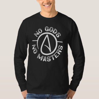 Geen Goden Geen Meester Anti Religie Agnostisch Bl T-shirt