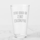 "Geen goede wil ongestraft" Glas (Achterkant)