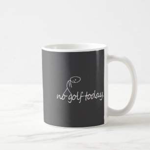Geen golf vandaag Funny Sad Stickman Golfer Golfer Koffiemok