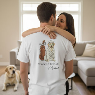 Geen golf vandaag Labrador Persoonlijk T-shirt voo