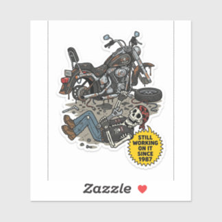 Geen GPS Nodige Biker Sticker — Verloren In De Rit