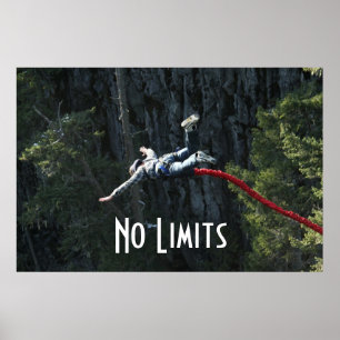 Geen grenzen Bungee Jumping Poster