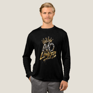 Geen Grenzen Gouden Kroon Luxe Design Tri-Blend Shirt