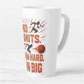 Geen grenzen Sport Waterfles Train Hard Latte Mok (Rechterhoek)