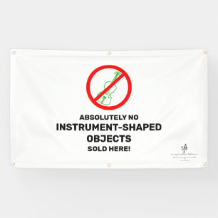 Geen groene Violet Lokale muziekwinkel Spandoek