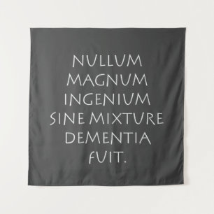 Geen groot talent zonder een greintje gekte wandkleed