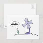 Geen grote fan briefkaart (Voorkant / Achterkant)