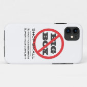 Geen grote winkels! Case-Mate iPhone case (Achterkant (horizontaal))