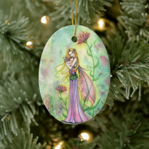 Geen Groter Geschenk Moeder en Baby Feeën Keramisch Ornament