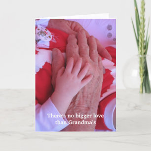 Geen grotere liefde dan die van oma feestdagen kaart