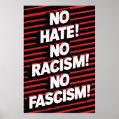 Geen haat geen racisme poster (Voorkant)