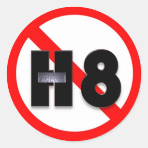 Geen haat ronde sticker