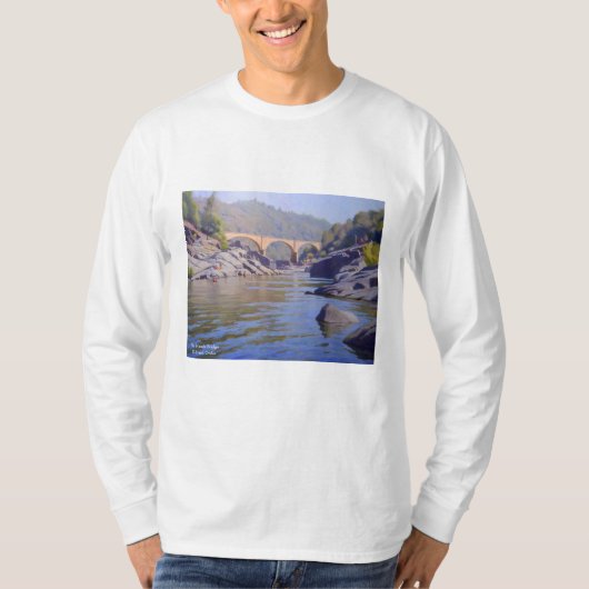 Geen handbruggen Mannen Lange hoes T-shirt (Voorkant)