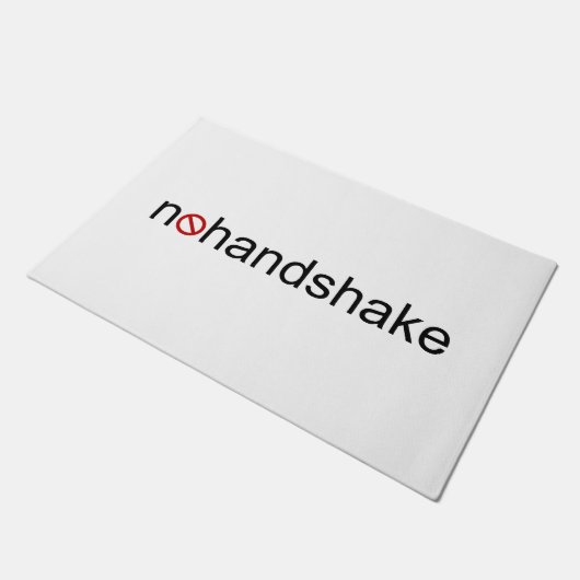 Geen handdruk deurmat (Schuin)