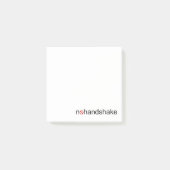 Geen handdruk post-it® notes (Voorkant)