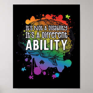 Geen handicap een ander soort autisme waren poster