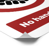 Geen handschudden poster (Hoek)