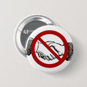 Geen handshake-Button Ronde Button 5,7 Cm (Voorkant /achterkant)