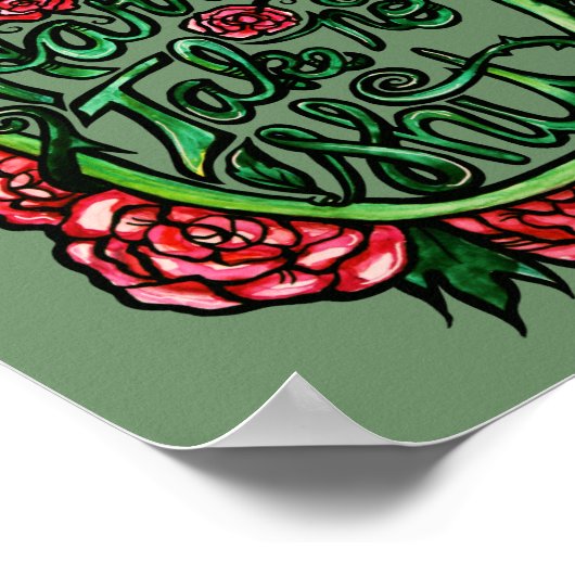 Geen Harm neemt geen SH Pagan Wiccan Art Poster (Hoek)