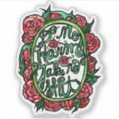 Geen Harm neemt geen SH Pagan Wiccan Art Sticker (Voorkant)