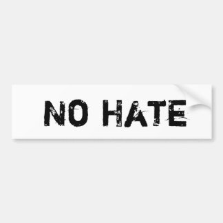Geen hate Bumpersticker