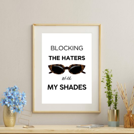 Geen haters poster