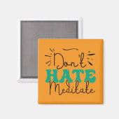 Geen hekel aan berichtontwerp magneet (Voorkant / Achterkant)