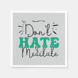 Geen hekel aan berichtontwerp servet