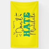 Geen hekel aan berichtontwerp spandoek (Verticaal)