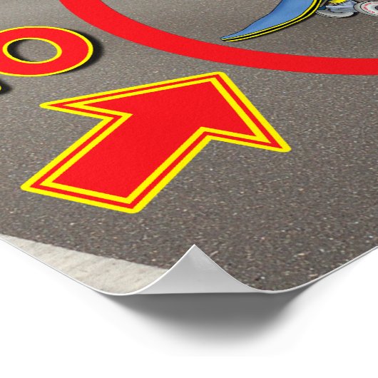 Geen helm Geen Skateboard Poster 3 (Hoek)