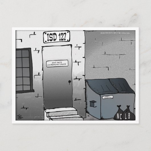 Geen hertoelating alleen afsluiten briefkaart (Voorkant)