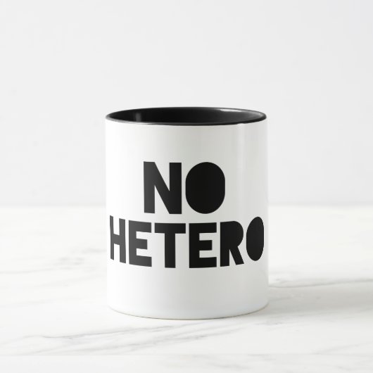 Geen hetero mok (Midden)