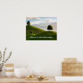 Geen heuvels zonder Valleys Poster (Keuken)