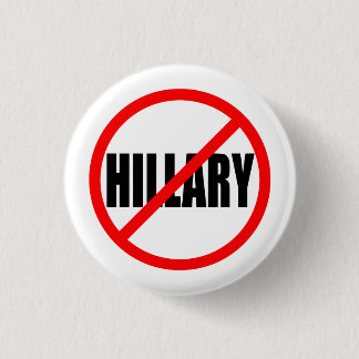 "GEEN HILLARY" 1,25 inch Ronde Button 3,2 Cm