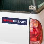 Geen hillary Bumpersticker (blauw) (Op Truck)