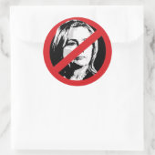 GEEN HILLARY RONDE STICKER (Tas)