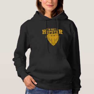 Geen hipster baardige pijp roker hippies vrije gee hoodie
