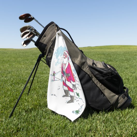 Geen Ho-Ho-Ho golfhanddoek (Groen)