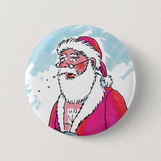 Geen Ho-Ho-Ho-Ho-knop Ronde Button 5,7 Cm (Voorkant)