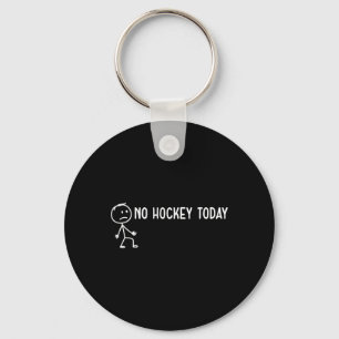 Geen Hockey Vandaag Verdrietige Stickman Grappige Sleutelhanger