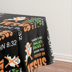 GEEN HOCUS POCUS Christelijke Halloween Tafelkleed