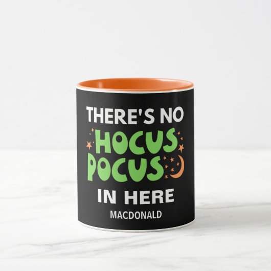 GEEN HOCUS POCUS Persoonlijke Christelijke Hallowe Mok (Midden)